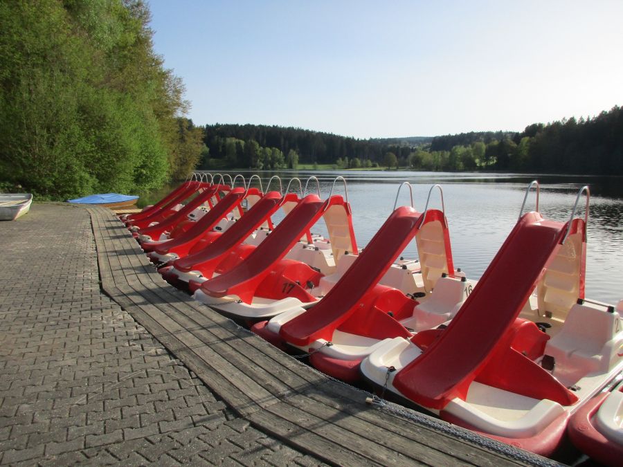 Bootsverleih am Rannasee bei Wegscheid