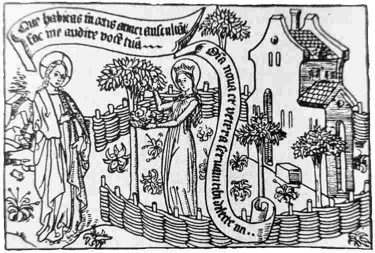 Den Kapellengarten der Kohlbauerkapelle könnte man als hortus conclusus wertschätzen Der Kapellengarten der Kohlbauerkapelle in Wegscheid ein hortus conclusus